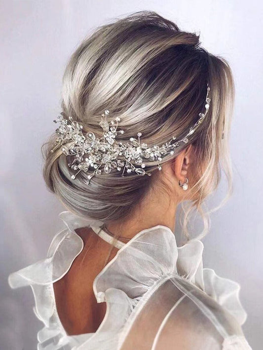 Diadema Elegante de Cristal y Rhinestones, Perfecta para Fiestas y Bodas