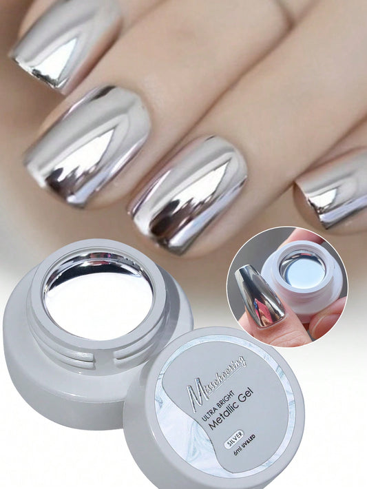 Esmalte Gel Metálico Estilo Japonés, Ideal para arte de Uñas y Decoración